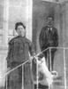 Anton Pavlovich Chekhov and Eugenia Yakovlevna Chekhova on the terrace of their house in Yalta. (1903)